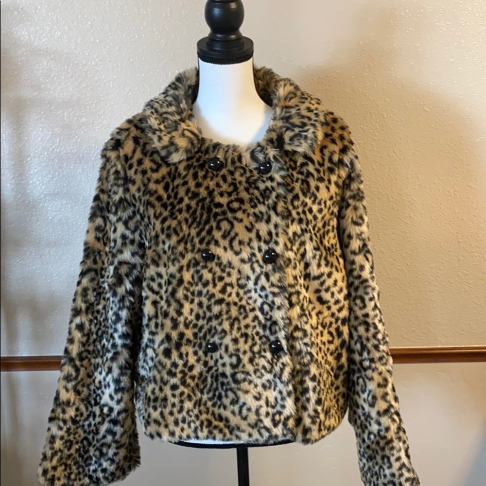 American Eagle Leopard Fur Coat